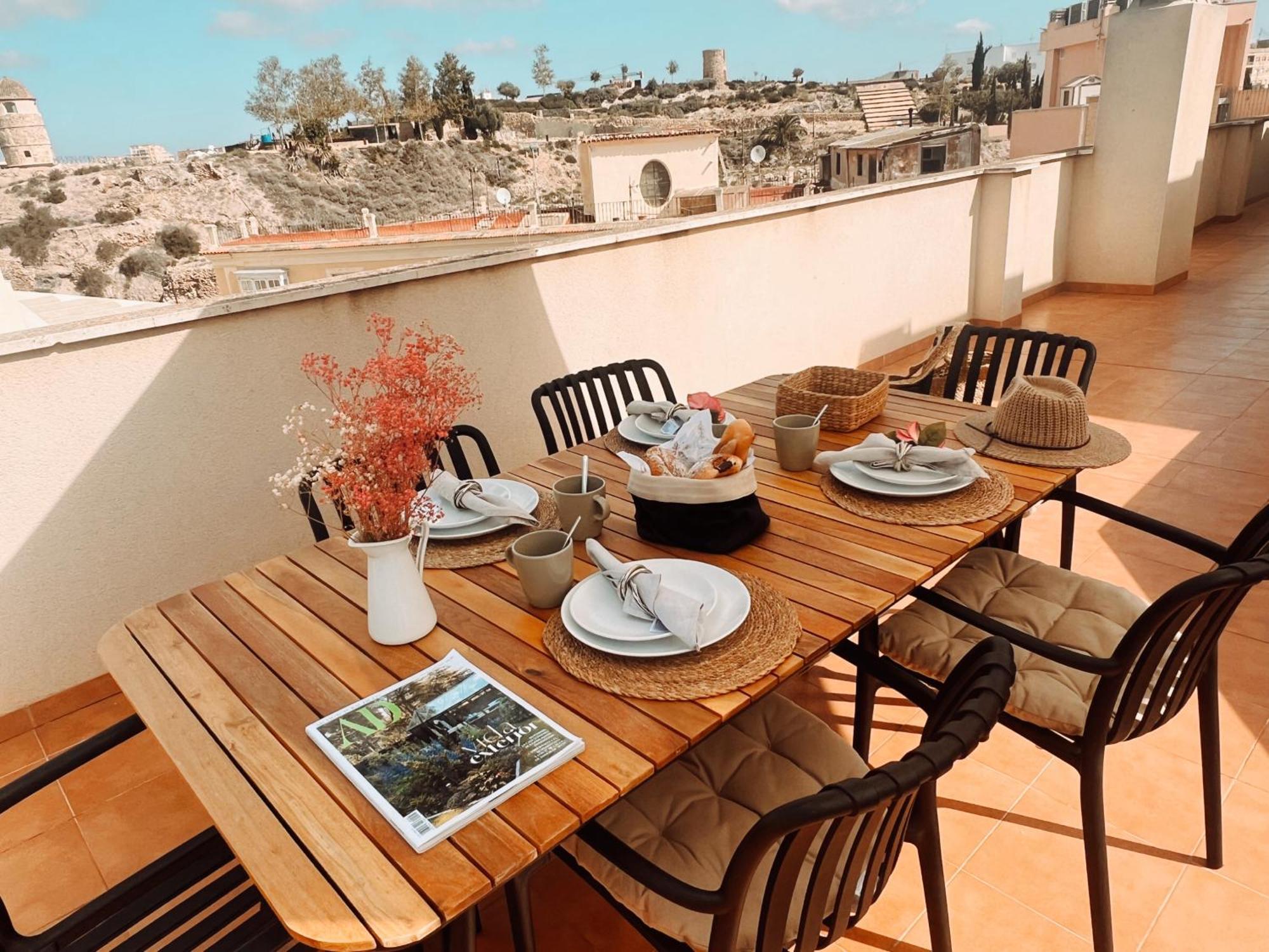 Casa Jara- With A Private Terrace 360 Views In Old Town - Free Parking Apartment Cartagena Luaran gambar